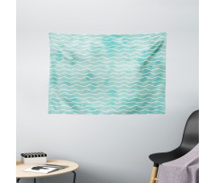 Ocean Sea Wave Pattern Wide Tapestry