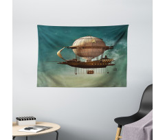 Surreal Space Scenery Wide Tapestry