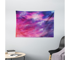 Cloudy Sunset Wide Tapestry