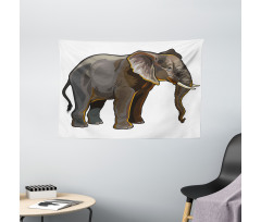 Exotic Safari Fauna Wide Tapestry