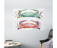 Sea Animals Theme Wide Tapestry