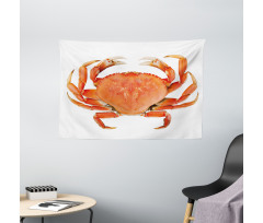 Cooked Dungeness Crab Wide Tapestry