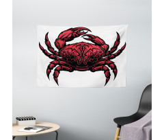 Cancer Zodiac Sign Wide Tapestry
