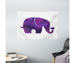 Elephant Hearts Wide Tapestry