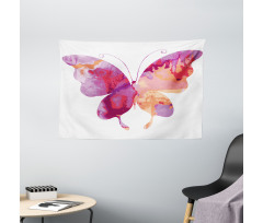 Butterfly with Wings Wide Tapestry