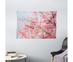 Japanese Sakura Cherry Wide Tapestry