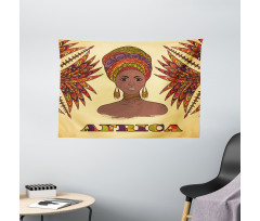Turban Palms Cultural Wide Tapestry
