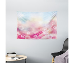 Blossoms Flowers Buds Wide Tapestry