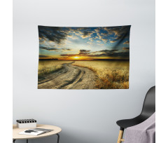 Road Field with Ripe Wide Tapestry