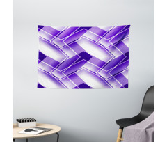 Trippy Digital Shapes Wide Tapestry
