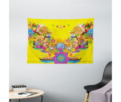 Summer Fan Cooler Wide Tapestry