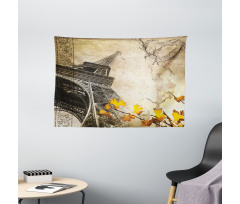 Romantic Love Fall Wide Tapestry