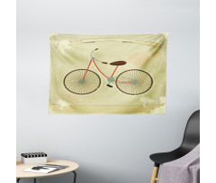 Postcard of Retro Bike Wide Tapestry