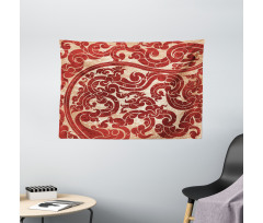 Vector Thai Culture Wide Tapestry