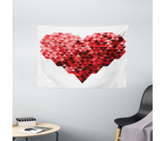 Future Modern Heart Wide Tapestry