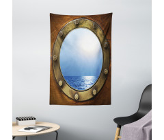 Port Ship Window Theme Tapestry