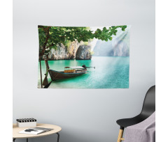 World Seascape Shore Wide Tapestry