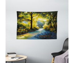 Nature Forest Meadows Wide Tapestry