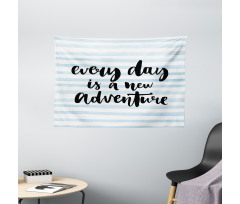 Adventure Text Wide Tapestry