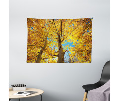 Autumn Trees Leaf Forest Wide Tapestry