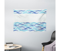 Ocean Life Sea Waves Wide Tapestry