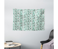 Geometrical Circles Dots Wide Tapestry