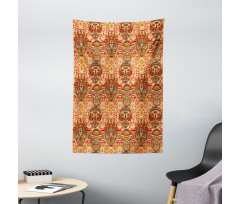 Mask Motif  Tapestry