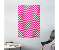 Vibrant Wavy Lines Tapestry