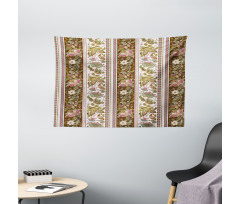 Persian Floral Pattern Wide Tapestry