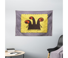 Trippy Creature Eyes Wide Tapestry