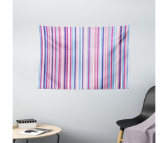 Colored Stripes Lines Wide Tapestry