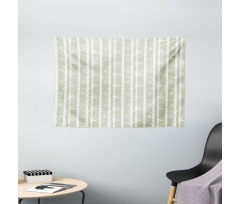 Bamboo Branches Leaves Wide Tapestry