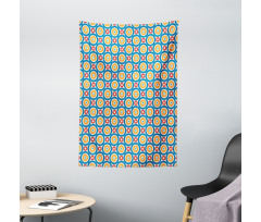 Big Small Circles and Dots Tapestry