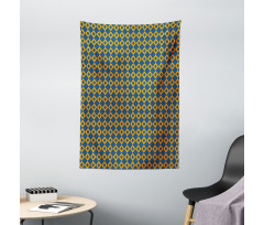 Squares Chain Mesh Tile Tapestry