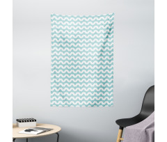 Chevron Snowy Mountaintop Tapestry