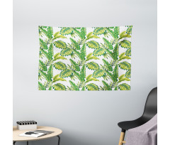 Bamboo Palms Foliage Wide Tapestry