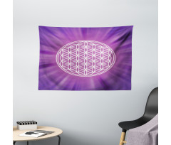 Overlap Circles Wide Tapestry