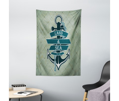 Diamond Pattern Nautical Tapestry