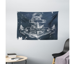 Knot Anchor Compass Wide Tapestry