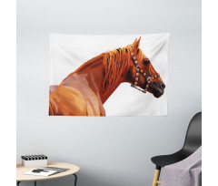 Race Jokey Horse Nature Wide Tapestry