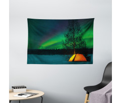 Camping Tent Field Wide Tapestry