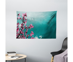 Sunny Sky Exotic Summer Wide Tapestry