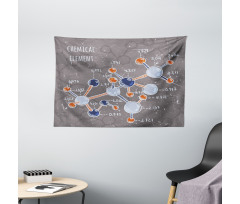 Formula Science Graphic Wide Tapestry