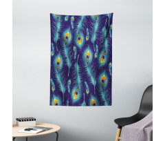 Peacock Bird Feathers Tapestry