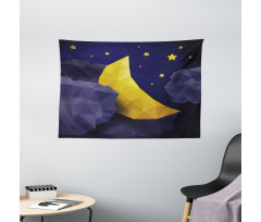 Triangle Night Sky Wide Tapestry
