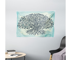 Chinese Bonsai Roots Wide Tapestry