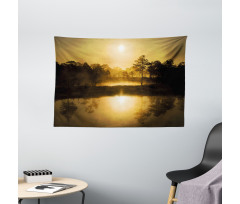 Idyllic Sunrise Morning Wide Tapestry