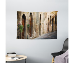 Italian Houses Wide Tapestry