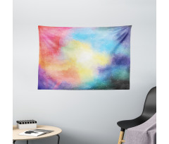 Watercolor Star Galaxy Wide Tapestry