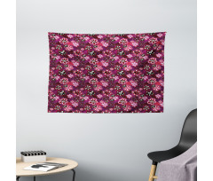 Modern Floral Leaf Nature Wide Tapestry